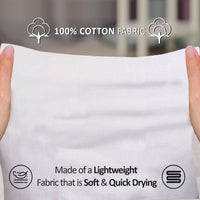 Baby Cloth Diapers Reusable 100% Cotton (24 x 24 inches): White / 18 Pack