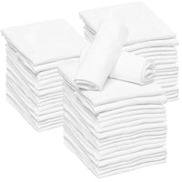 Baby Cloth Diapers Reusable 100% Cotton (24 x 24 inches): White / 18 Pack
