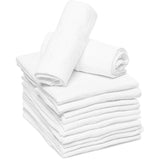 Baby Cloth Diapers Reusable 100% Cotton (24 x 24 inches): White / 18 Pack