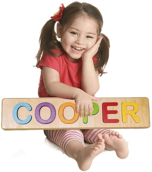 Custom Personalized Wooden Name Puzzle - Made in the USA!